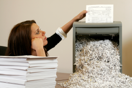Issues can arise from in-house shredding