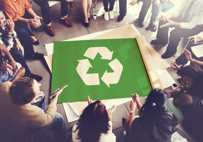 Recycling in the workplace